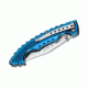 Boker USA Magnum Blue Bowie Folding Knife,3.875in 440 Steel Blade,Blue Coated Steel Handle 01RY855
