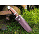 Boker USA Magnum Collection 2015 Fixed Blade Knife,7.04in 440C Steel Blade,Leder Handle 02MAG2015