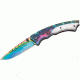 Boker USA Magnum Pearl Rainbow Folding Knife,3.38in 440 Stainless Steel Blade,Stainless Steel Handle 01LG805