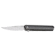 Boker USA Plus Lucas Burnley Kwaiken Flipper Carbon Folding Knife,3.54in VG10 Satin Steel Blade,Black Kohlefaser Handle 01BO298
