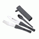 Boker USA Plus SnacPac Travel Set,Spoon,Steel Fork,Knife,Salt/Pepper Shakers 03BO800