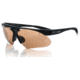 Bolle Vigilante Sunglasses, Matte Black Frame, Polarized Sandstone and TNS Gun Lens, 10047