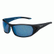 Bolle Blacktail Sunglasses, Shiny Black/Blue Frame, Polarized Offshore Blue Oleo AR Lens, 12031