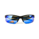 Bolle Breaker Sunglasses, Matte Black/Blue Frame, Polarized Offshore Blue Oleo AR Lens, 12110