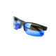 Bolle Breaker Sunglasses, Matte Black/Blue Frame, Polarized Offshore Blue Oleo AR Lens, 12110