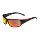 Bolle Keelback Sunglasses,Shiny Black/Red Translucent Frame,TNS Fire Oleo AF Lens,Polarized,11902