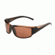 Bolle Keelback Sunglasses, Shiny Black/Brown Frame, TLB Dark Rectangle Lens, 12116