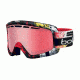 Bolle Nova II Ski/Snowboard Goggles,Matte Black and Red Frame,Polarized Vermillon Lens 21386