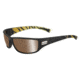 Bolle Python Sunglasses, Matte Black/Zebra Frame, Inland Gold Oleo AR Lens, Polarized, 11994