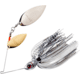 Booyah Counter Strike Double Willow Spinnerbait, 1/2oz, Chrome/Bya Shad, BYCSW12662