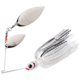 Booyah Counter Strike Double Willow Spinnerbait, 1/2oz, Pearl White/Silver White, BYCSW12658