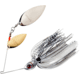 Booyah Counter Strike Double Willow Spinnerbait, 3/8oz, Chrome/Bya Shad, BYCSW38662
