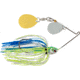 Booyah Covert Finesse Spinnerbait, Double Colorado Blade, 3/8oz, 4in, Wht/Chart/Blue, BYCVF38NGC730