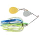 Booyah Covert Finesse Spinnerbait, Double Colorado Blade, 3/8oz, 4in, Wht/Chart/Blue, BYCVF38NGC730