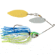 Booyah Covert Finesse Spinnerbait, Double Willow Blade, 1/2oz, 4in, Wht/Chart/Blue, BYCVF12NGW730