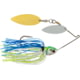 Booyah Covert Finesse Spinnerbait, Double Willow Blade, 1/2oz, 4in, Wht/Chart/Blue, BYCVF12NGW730