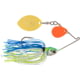 Booyah Covert Finesse Spinnerbait, Gold Oklahoma Orange Colorado Blade, 1/2oz, 4in, Wht/Chart/Blue, BYCVF12OCGOK730