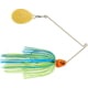 Booyah J.C. Covert Series Single Colorado Spinnerbait Fishing Hook, 3/8oz, 1 Piece, Blue/Chartreuse/Orange, BYCVS38GC725O