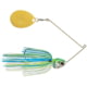 Booyah J.C Covert Series Single Colorado Spinnerbait Fishing Hook, 3/4 oz, 1 Piece, White/Chartreuse/Blue, BYCVS34GC730