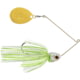 Booyah J.C. Covert Series Single Colorado Spinnerbait Fishing Hook, 1oz, 1 Piece, White/Chartreuse/Silver, BYCVS1GC729