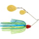 Booyah J.C. Covert Series Double Colorado Spinnerbait Fishing Hook, 3/8oz, 1 Piece, Blue/Chartreuse-Red Head, BYCVS38GGC725