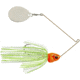 Booyah J.C. Covert Spinnerbait, 1/2oz, Nic Col Wt Cht Slvsc/Org Hd, BYCVS12NC729O