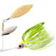 Booyah Double Willow Spinnerbait, 3/8oz, Chart White Shad, BYBW38646