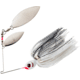 Booyah Double Willow Spinnerbait, 1/2oz, Silver Shad, BYBW12635