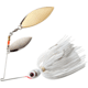 Booyah Double Willow Spinnerbait 1/2oz, Snow White, BYBW12615