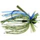 Booyah Finance Jig, 3/8 oz, 3/0 Hook, 2/Pack, Lights Out, BYFNJ3861