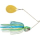 Booyah J.C. Covert Series Single Colorado Spinnerbait Fishing Hook, 1oz, 1 Piece, White/Chartreuse/Blue, BYCVS1GC730