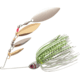 Booyah Super Shad Quad Blade Spinnerbait, 3/8oz, Chartreuse Glimmer, BYSS38613