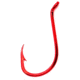 Brads Octopus Hook, Forged, Red, Size 8, 50 per Pack, OCR-8-50