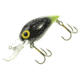 Brads Wiggler Crankbait, Floating/Sinking, Black/Silver Flakes with Chartreuse Tail, 3in, 3/8oz, BW-72