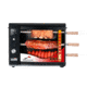 BRAZILIAN FLAME 03-LX Black Gas Rotisserie 3 Skewer Grill, Black, BG-03LX Black