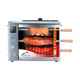 BRAZILIAN FLAME 03-LXK Silver Gas Rotisserie 3 Skewer Grill, Silver, BG-03 LXK Silver