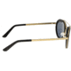 Breed Gemini Titanium Sunglasses, Gold-Black Frame, Gold-Green Lens, Polarized, One Size, BSG038GD