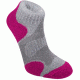 CoolFusion Multisport Light 3/4 Crew Sock - Womens-Grey/Rasberry-Medium