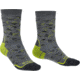 Bridgedale Hike Midweight Merino Endurance Boot Pattern Socks - Mens, Grey/Lime, Extra Large, 710092-118-XL
