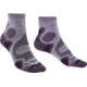 Bridgedale Trailsport Lightweight T2 Merino Cool Comfort 3/4 Crew Socks - Womens, Heather/Damson, Small, 710610-814-S