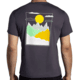 Brooks 3.0 Distance Short Sleeve - Mens, Asphalt/Mountain, Medium, 211502034.030