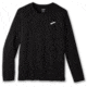 Brooks Atmosphere Long Sleeve 2.0 - Mens, Black, XS, 211450001.020