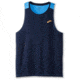 Brooks Atmosphere Singlet 2.0 - Mens, Navy/Spring Break, S, 211445454.025