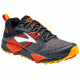 Brooks Cascadia 12 GTX Trail Running Shoe - Men's-Black/Ebony/Cherry Tomato-Medium-8