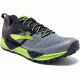 Brooks Cascadia 12 Trail Running Shoe - Men's-Grey/Anthracite/Lime-Medium-11.5
