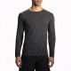 Brooks Distance Long Sleeve Running Shirt - Men's-Heather Black/Heather Sterling-Medium