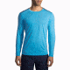 Brooks Distance Long Sleeve Running Shirt - Men's-Heather Pool/Heather Ink-Medium