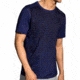 Brooks Distance Men's Short Sleeve Shirt, Heather Navy/Navy Current, Small, 211052-HNV-NVCR-S