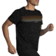 Brooks Distance Short Sleeve 2.0 - Mens, Black/Gradient Stripe, XL, 211453050.040