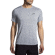 Brooks Distance Short Sleeve 2.0 - Mens, Heather Ash, S, 211453087.025